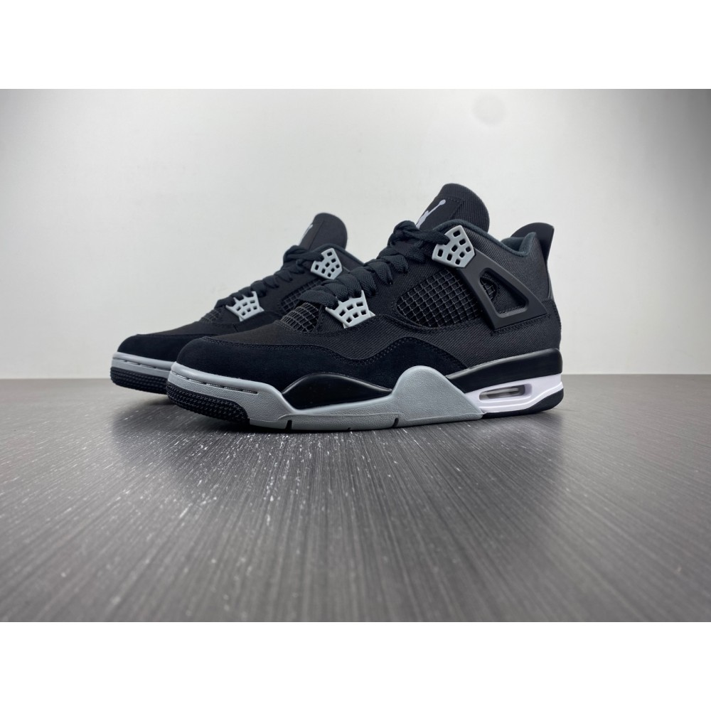 Air Jordan 4 Retro SE ''Black Canvas'' - DH7138 006