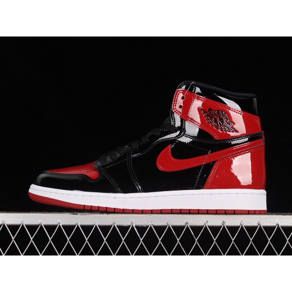 Jordan 1 Retro High OG Patent Bred Men''s - 555088-063