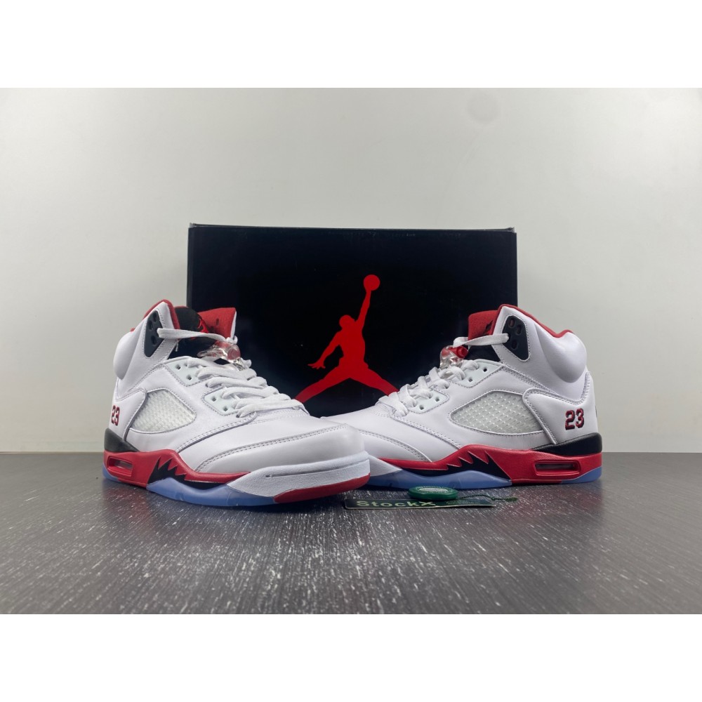 Jordan 5 Retro Fire Red Black Tongue (2013) Men