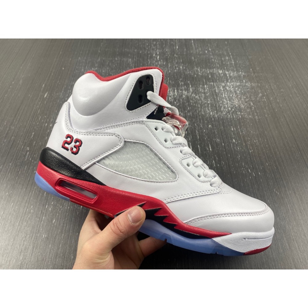 Jordan 5 Retro Fire Red Black Tongue (2013) Men