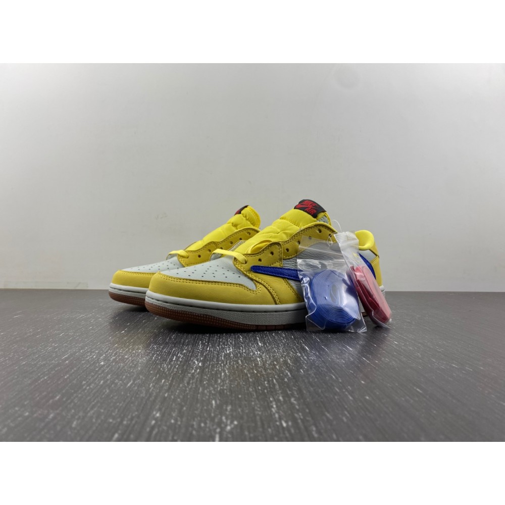 Travis Scott Air Jordan 1 Low OG Canary DZ4137-700