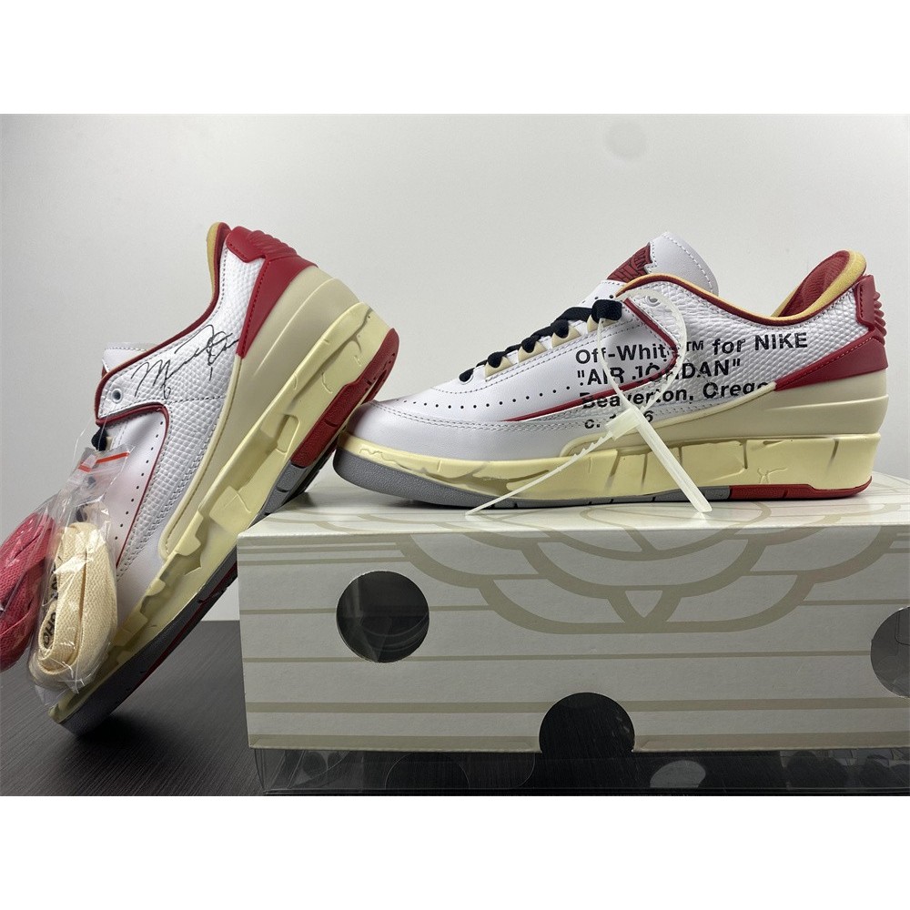 Jordan 2 Retro Low SP Off-White White Red Men