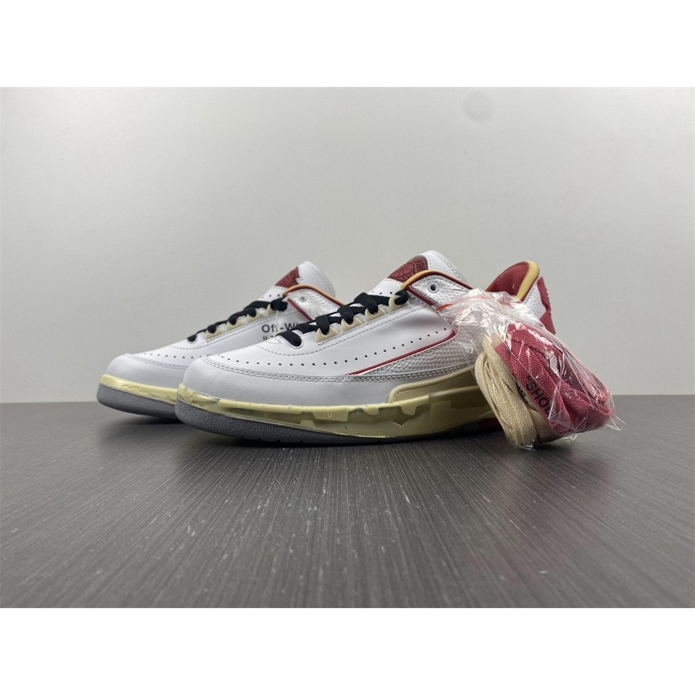 Jordan 2 Retro Low SP Off-White White Red Men''s