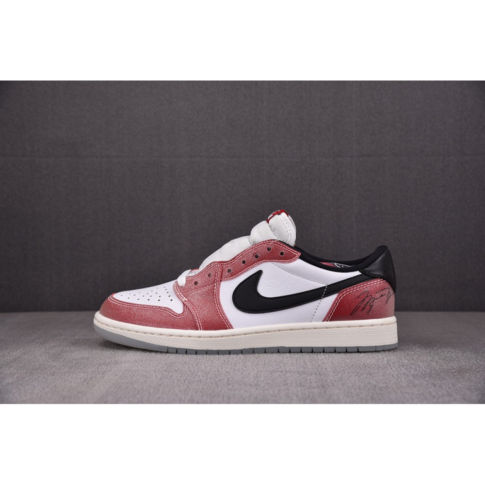 Air Jordan 1 Low OG x Trophy Room ''Red Black'' FN0432-017