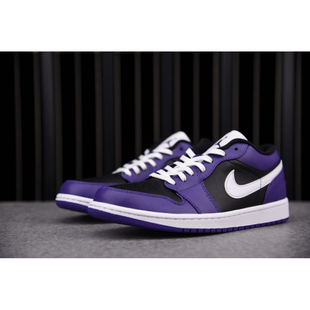 Jordan 1 Low Court Purple Black Men